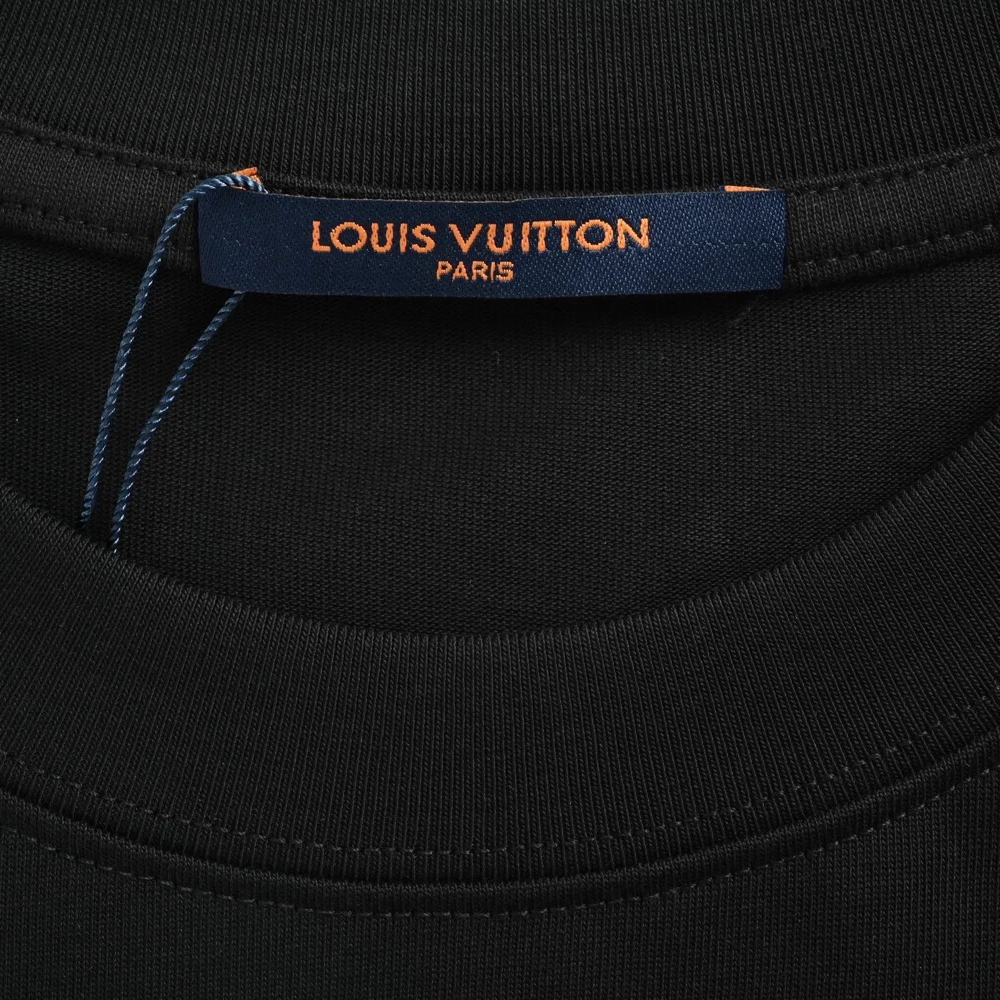 Louis Vuitton/Louis Vuitton 26ss signature letter embroidered short sleeves